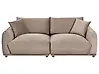 Sofa 3-Sitzer JUBEK Samtstoff Taupe