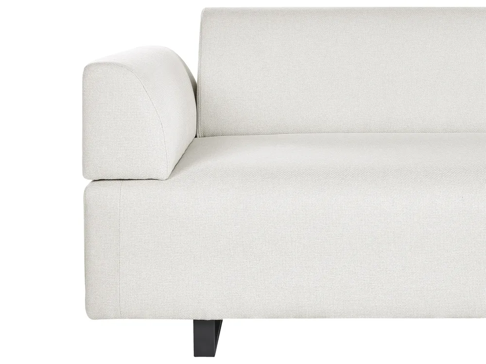 Sofa 3 Seater SOKNA with Tables Fabric Off-White_952810