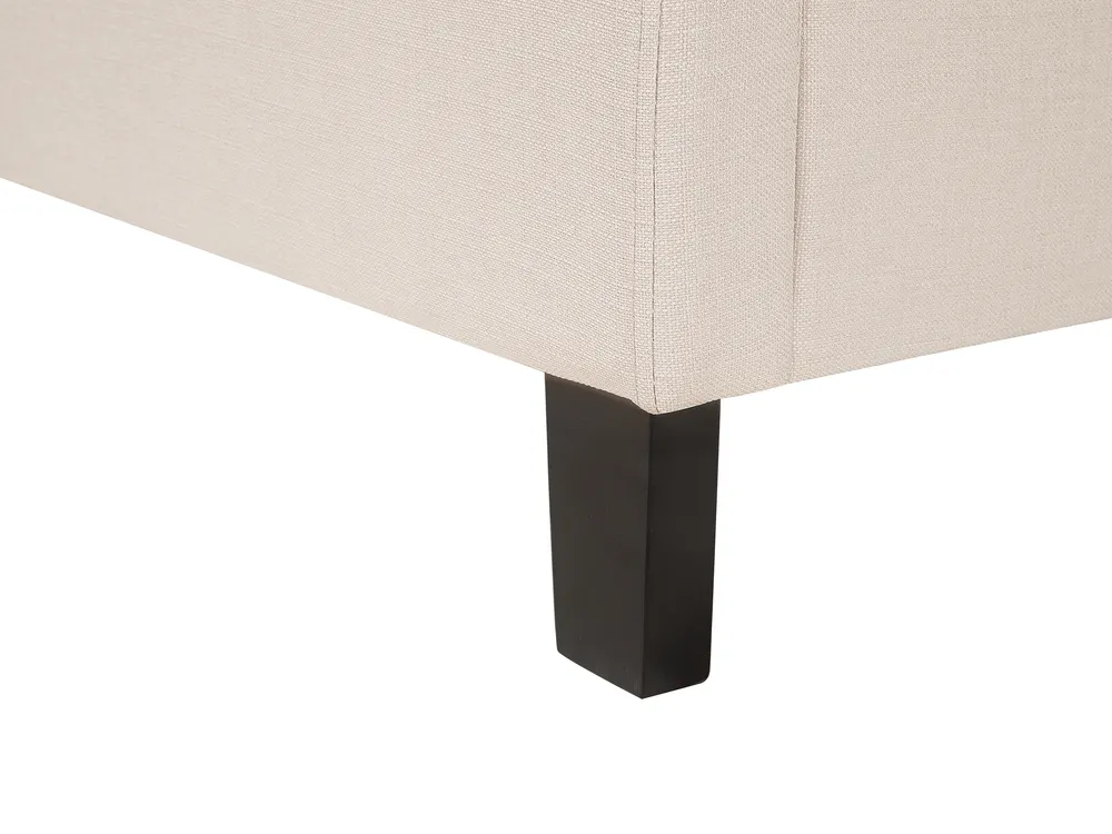 Bett mit Lattenrost Stoff REIMS 180 x 200 cm Beige_754204