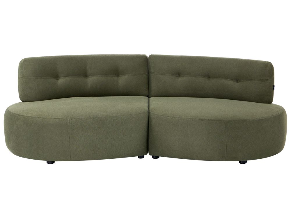 Sofa 3 Seater LAERDAL Fabric Green