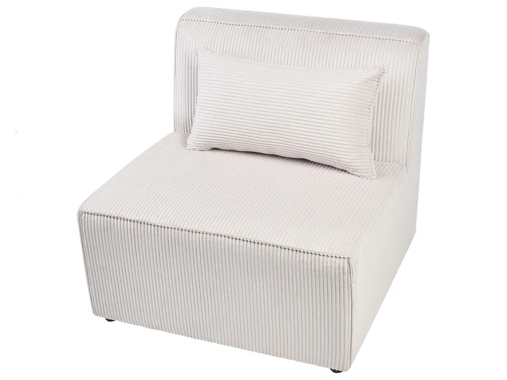 Modul Ecksofa 4-Sitzer LEMVIG Cord Beige rechtsseitig_1052842