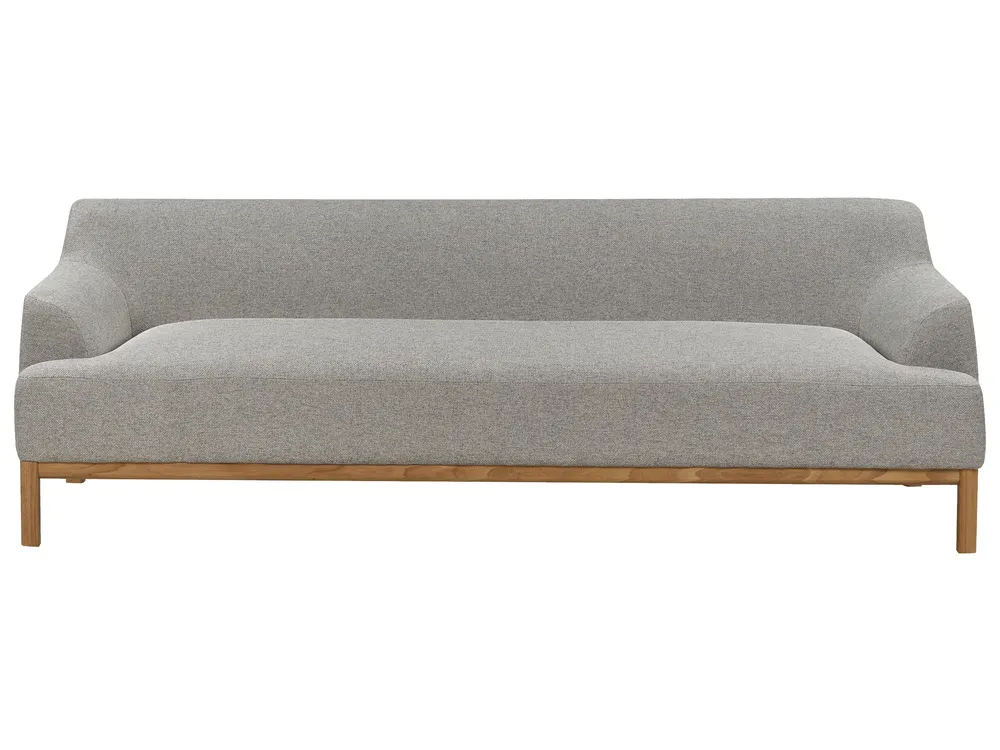 Sofa 3-Sitzer SOSJO Stoff Hellgrau