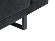 Corner Sofa 4 Seater IKAST Fabric Black Right Hand_959959