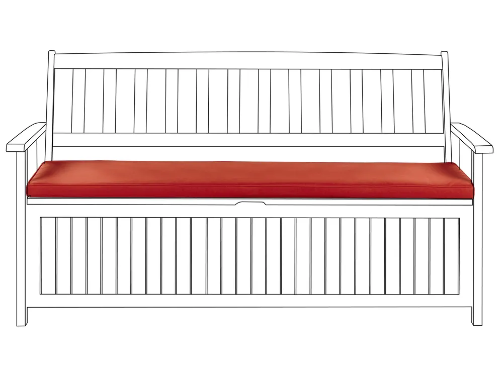 Bankauflage SOVANA 148 x 45 cm Dunkelrot