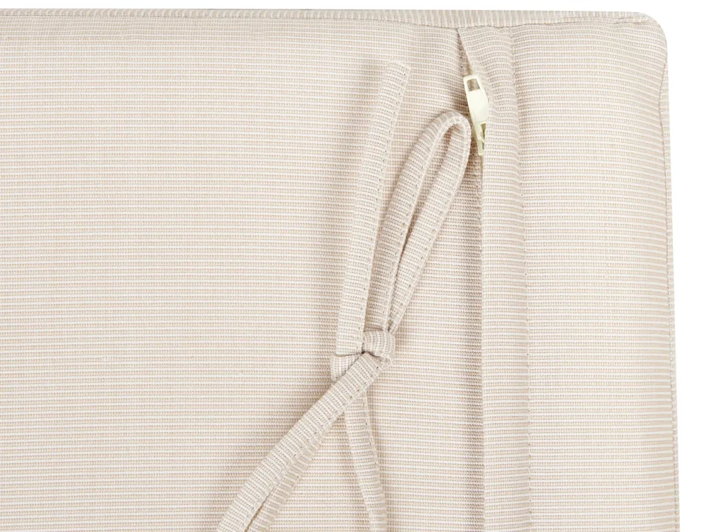 Garten Ecksofa mit Tisch 3-Sitzer BRACCIANO zertifiziertes Akazienholz Hellbeige linksseitig_956265