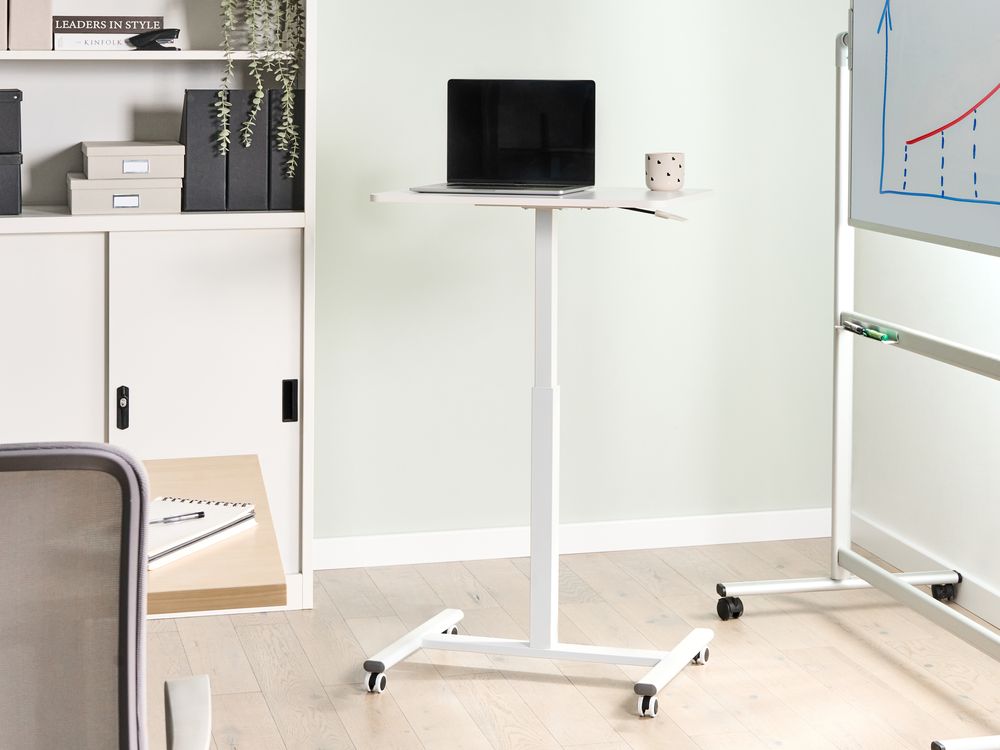 Laptoptisch manuell höhenverstellbar ACADEMIA 65 cm 48 cm Weiß