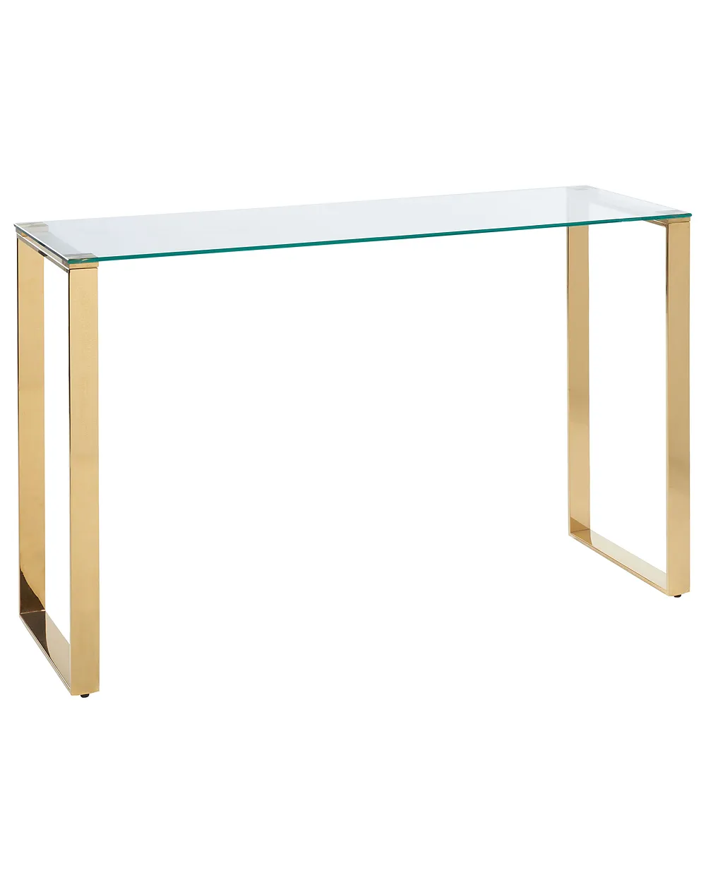 Tilon Konsolentisch TILON Sicherheitsglas Gold | Beliani.de