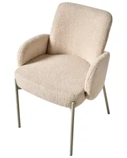 Esszimmerstuhl MAGEE Bouclé Hellbeige_1079955