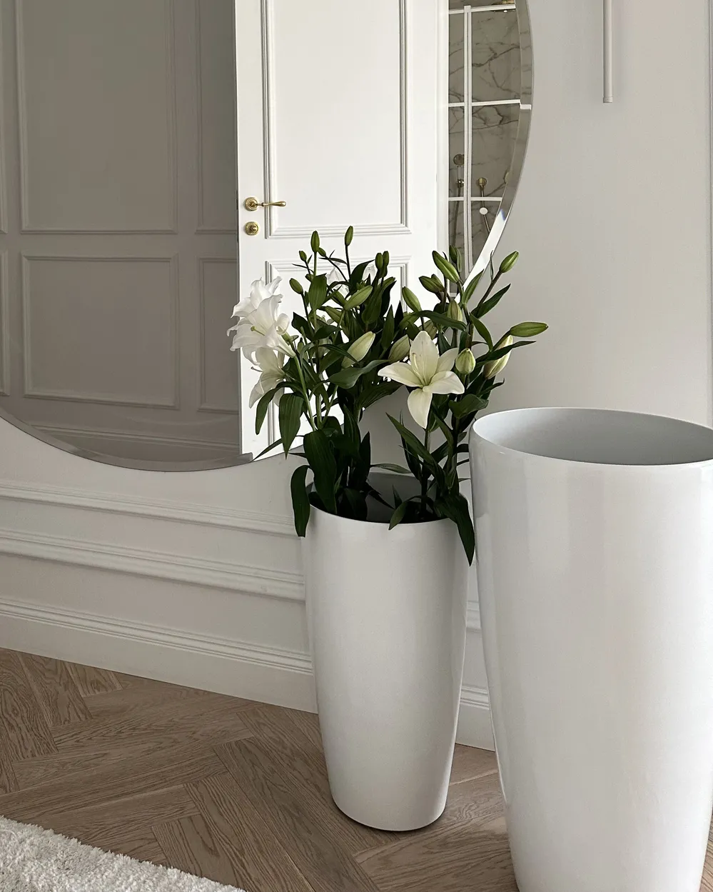 Blumenkübel TSERIA 32 cm Weiß_897374