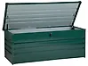 Aufbewahrungsbox CEBROSA 165 cm 70 cm Metall Dunkelgrün