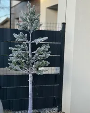 Gartendekoration LED ALBIONI 180 cm Baum Weiß_1046118