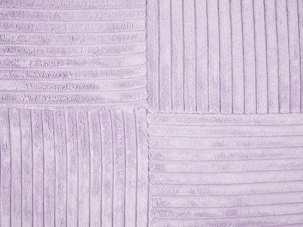 Dekokissen 2er Set MILLET 43 x 43 cm Cord Violett Geometrisches Muster_854653