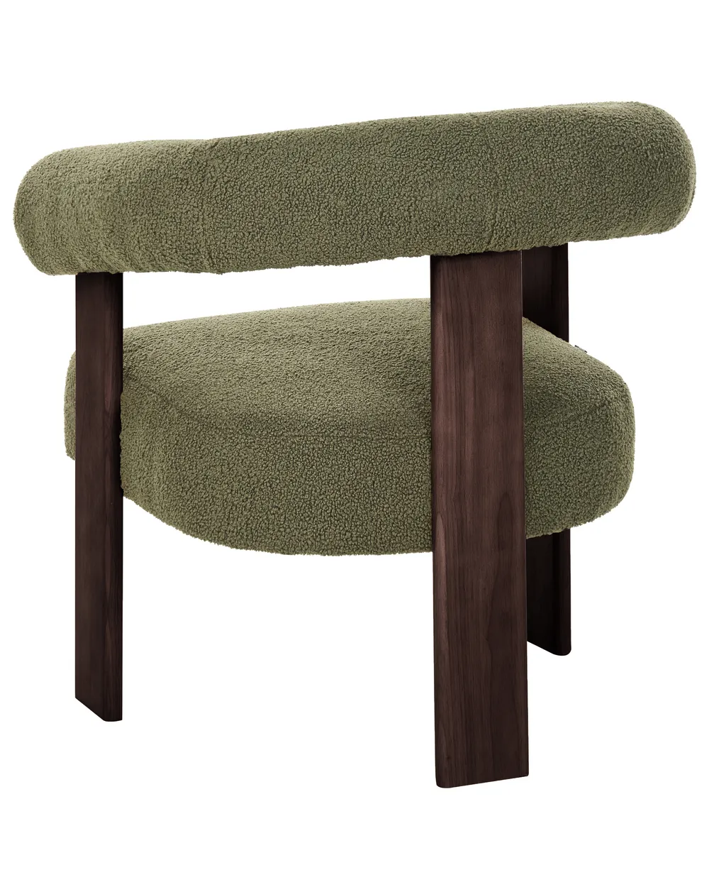 Sessel ILBRO Bouclé Grün / Dunkelbraun_984728