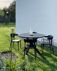 Gartenstuhl 4er Set GUBBIO Schwarz_863653