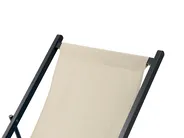 Klappbarer Liegestuhl LOCRI II Metall Beige_857176