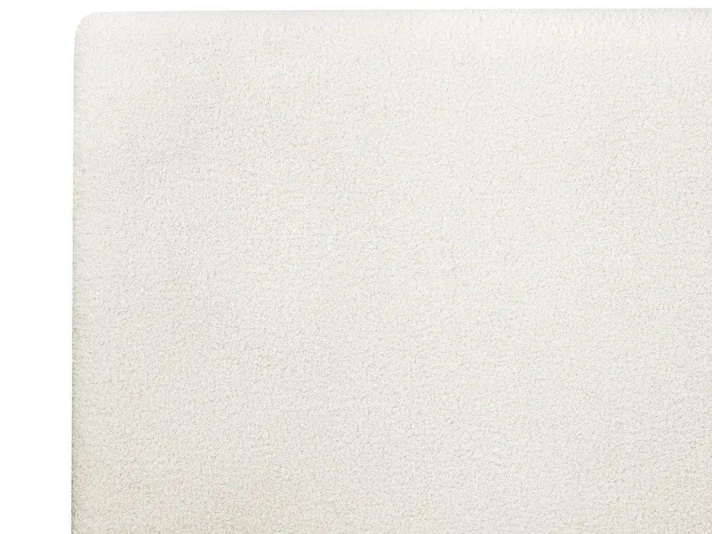 Bett mit LED Bouclé ZEN 160 x 200 cm LED Dunkle Esche_931450