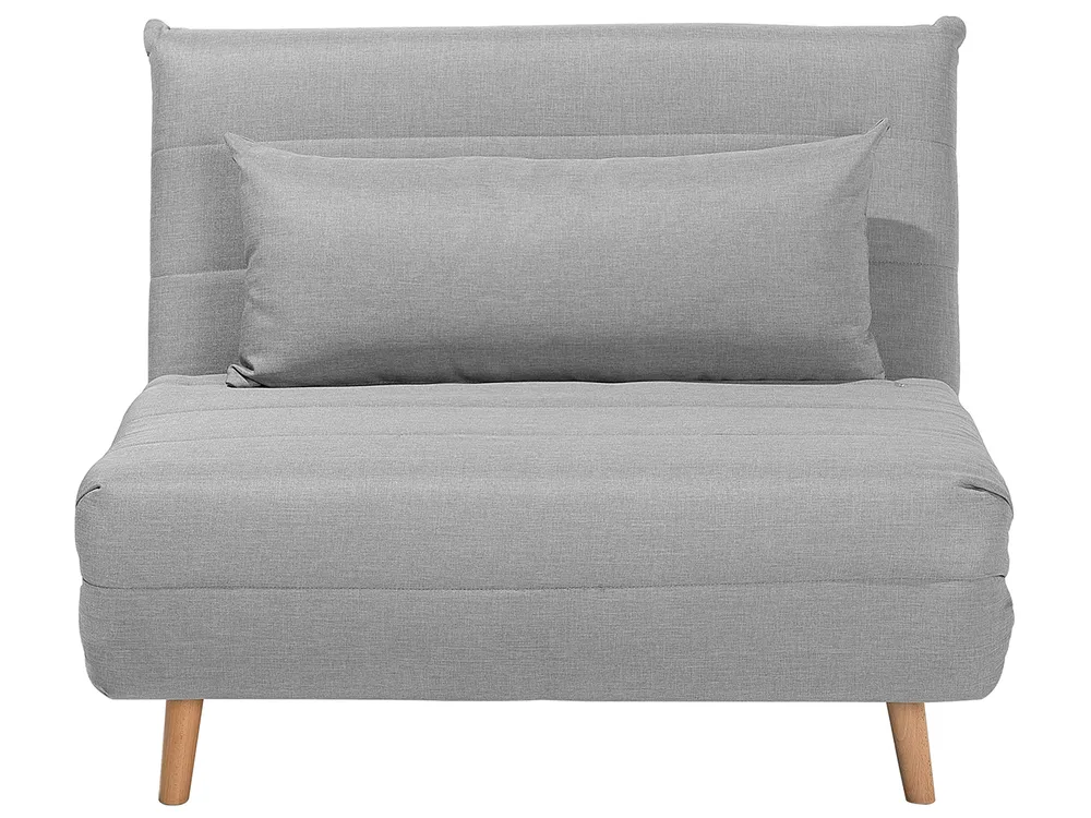 1-Sitzer Schlafsofa SETTEN Stoff Hellgrau
