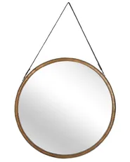 Wandspiegel AUTUN 60 cm 60 cm Metall Gold_807517