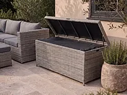 Storage Box MODENA 158 cm 63 cm PE Rattan Grey_1155140