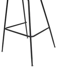 Set of 2 Bar Chairs ARCOLA Velvet Off-White_902379