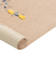 Kinderteppich SEAI Beige 80 x 150 cm Baumwolle_864170