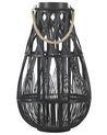 Laterne TONGA 56 cm Bambus Schwarz