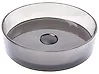 Aufsatzwaschbecken TOLOSA ⌀ 36 cm Mineralwerkstoff Schwarz