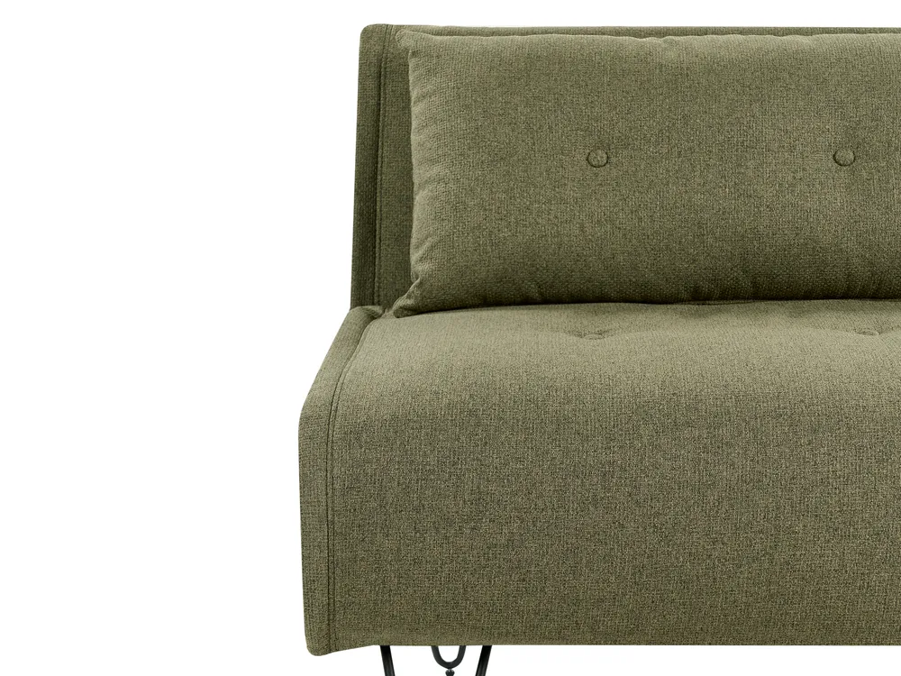 Schlafsofa 2-Sitzer VESTFOLD Stoff Olivgrün_930234