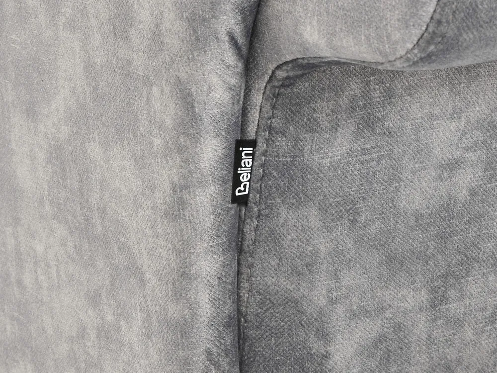 Linksseitige Chaiselongue LATTES II Samtstoff Grau_1037788