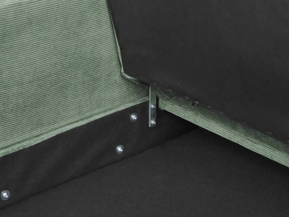 Schlafsofa 3-Sitzer VEHKOO Stoff Dunkelgrün_914642