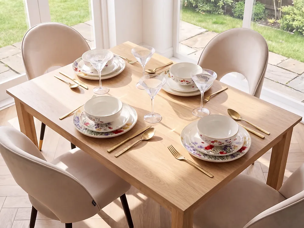 12-Piece Dinnerware Set EPAZOTE Porcelain White