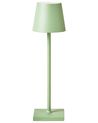 Kabellose LED Tischlampe BACEIRO Metall Hellgrün