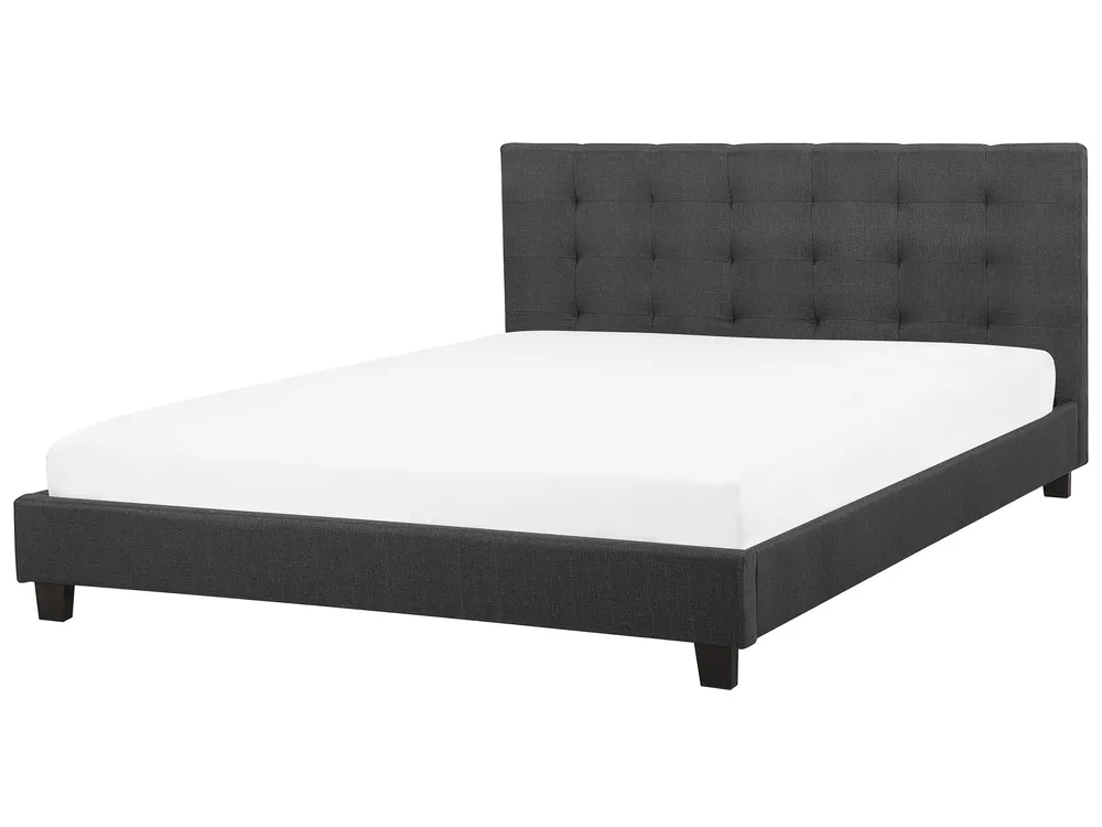 Wasserbett Stoff LA ROCHELLE 180 x 200 cm Dunkelgrau