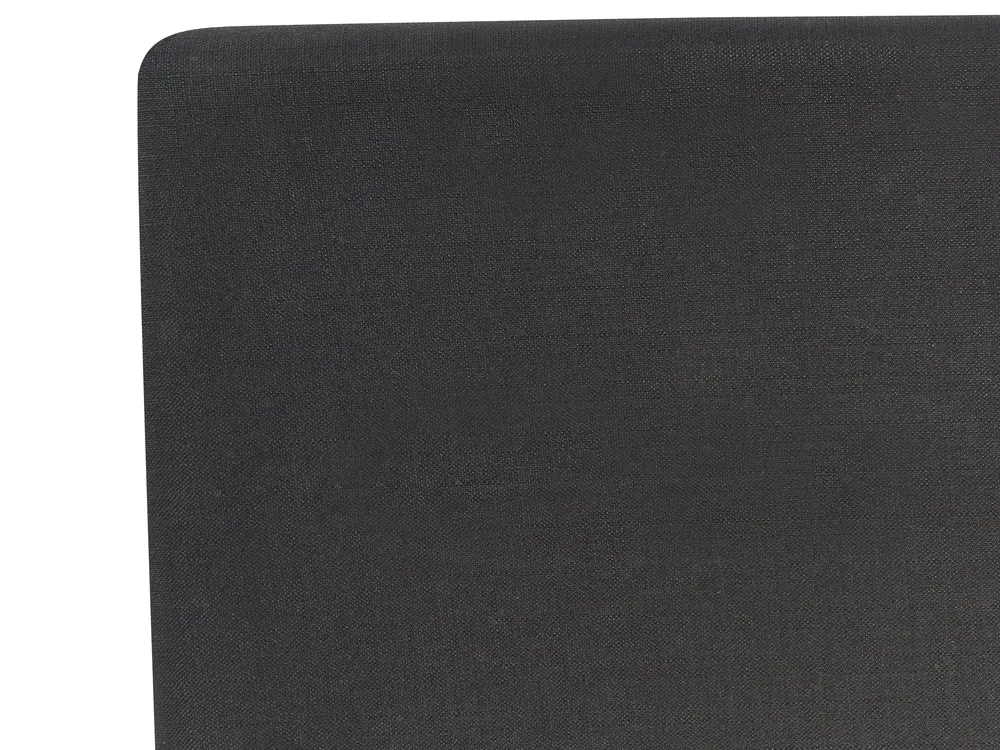 Bett mit Lattenrost Stoff FITOU 140 x 200 cm Schwarz_875888