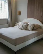 Bett mit Lattenrost Bouclé MARGUT 180 x 200 cm Beige_967542