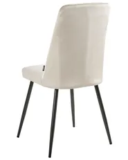 Set of 4 Dining Chairs KIRBY Velvet Beige_1048973