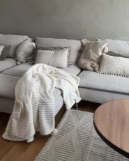 Blanket KAWERI 150 x 200 cm White_967341