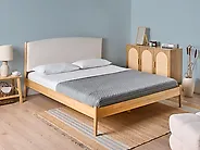 Bed Pine Wood CLAIRAC 180 x 200 cm (EU Super King) Light Brown_1179106