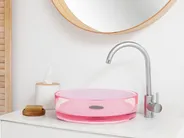 Aufsatzwaschbecken TOLOSA ⌀ 36 cm Mineralwerkstoff Rosa_1009473