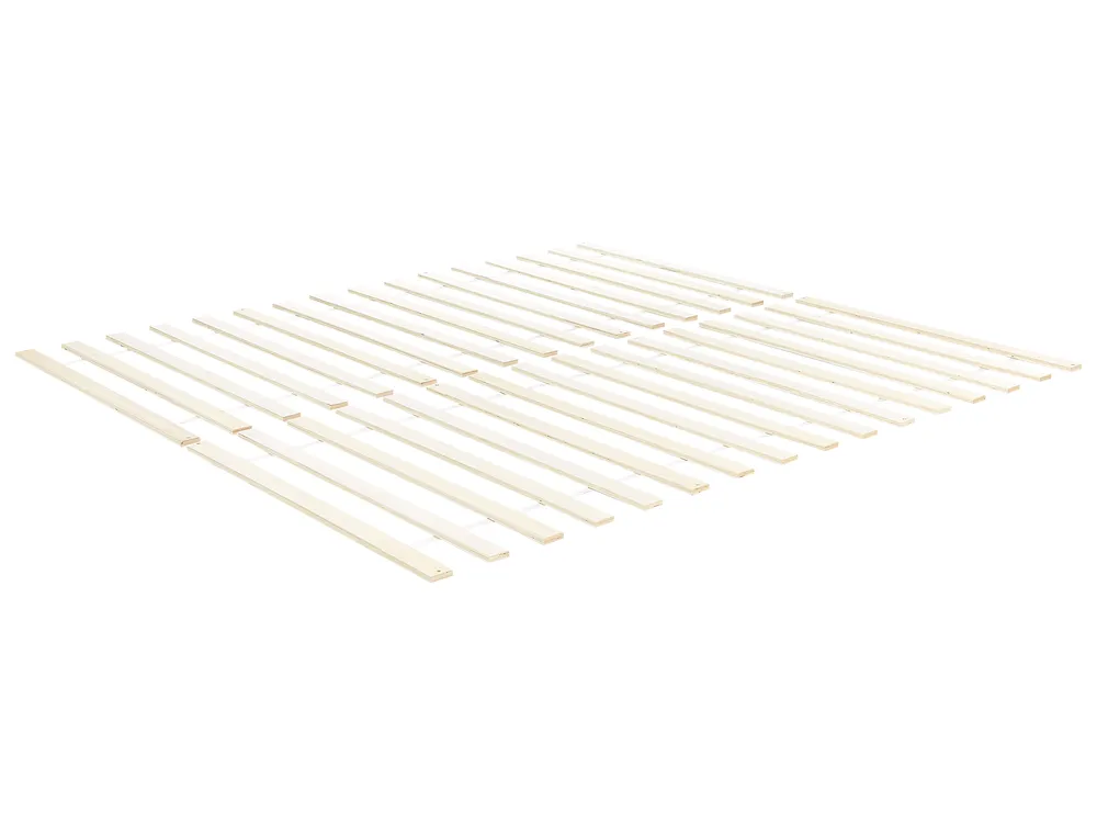Bett mit Lattenrost Kiefernholz VANNES 140 x 200 cm Weiß_925080