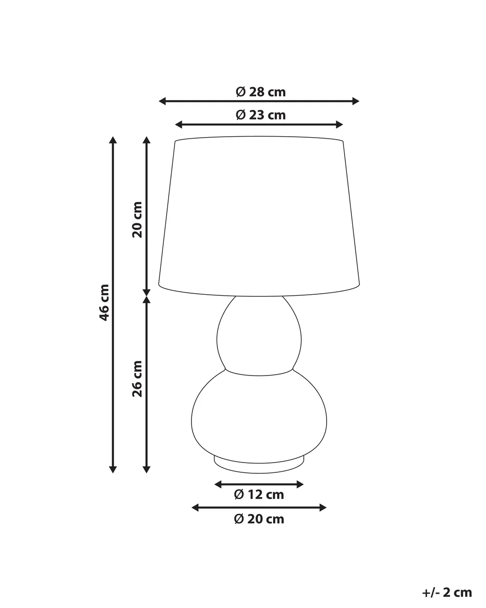 Table Lamp MACAL Ceramic White/ Blue_1033034