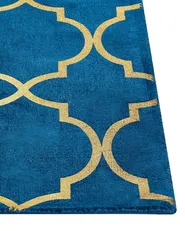 Teppich YELKI Blau 160 x 230 cm Viskose_806398
