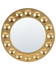 Wandspiegel ANHELO 63 cm 63 cm Glas Gold_1182533