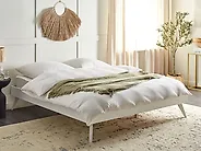 Bett ohne Kopfteil BERRIC 180 x 200 cm Weiß_1184886