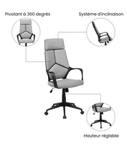 Chaise de bureau DELIGHT Gris_1073926
