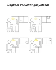 LED staande lamp MENSA Met bewegingssensor Metaal Zwart_850573