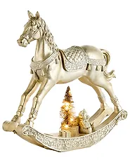 Set of 2 Christmas Decorations LED YPPARI 30 cm Gold_1175027