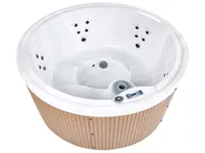 Outdoor Hot Tub with LED MARFIL Brown_965369