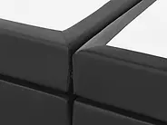 Divan Bed Faux Leather PRESIDENT 160 x 200 cm (EU King Size) Black_35854