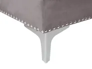 Ecksofa 3-Sitzer FLEN Samtstoff Grau rechtsseitig_784554